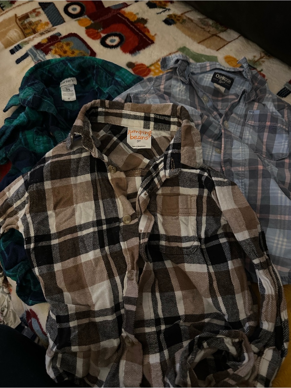 Button down shirt bundle (carters, Oshkosh and jumping beans)
